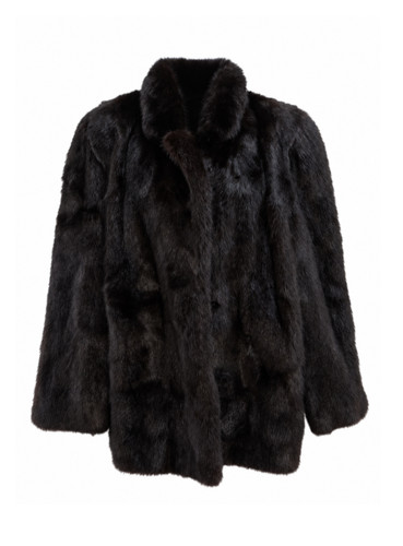 Saga mink mid length - mid-length, fur