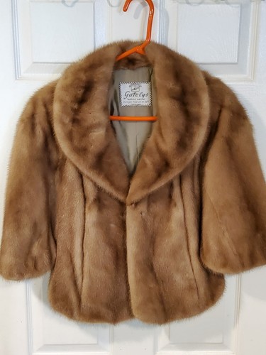 Vintage short brown - , fur