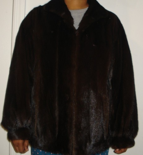 Fun mahogany mink fur jacket - fun,